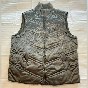 Jones New York Sport Silver Puffer Vest Women’s Sz Large